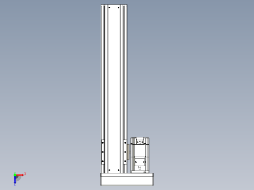 日规模组半封闭丝杆TPA-HNR-85S-1610-L400-MR-Y-P20-N3俯视缩略图