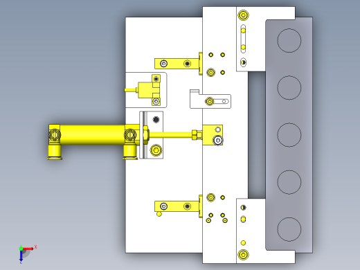 防止工件浮起与定位夹具俯视缩略图