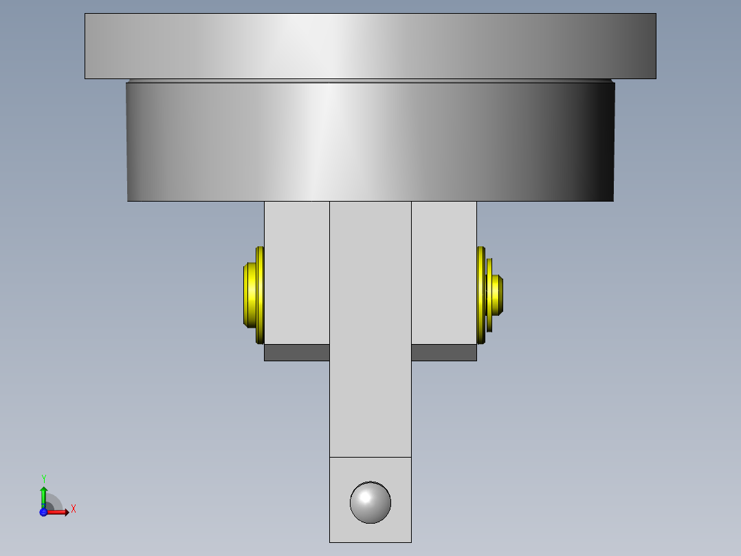 内径芯偏差测定表前视图
