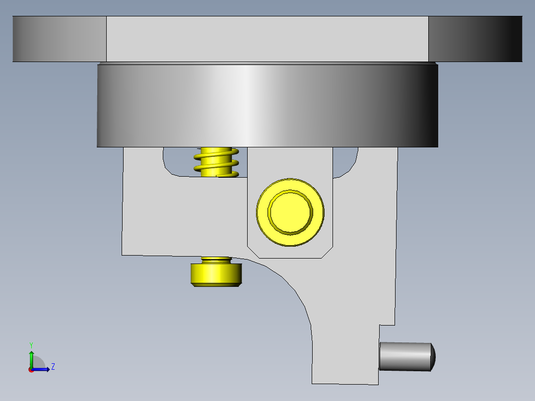 内径芯偏差测定表左视图