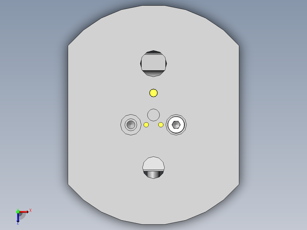 内径芯偏差测定表俯视图