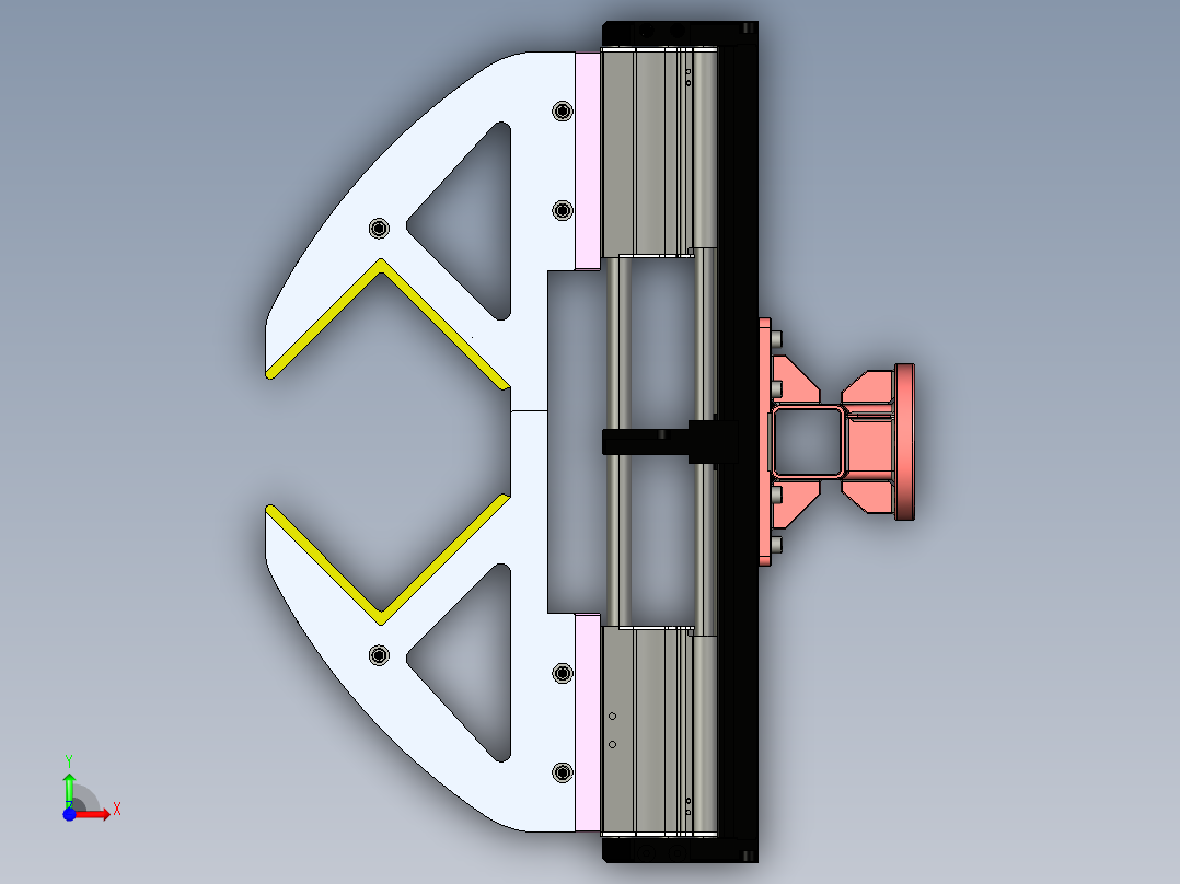机械臂末端执行器前视图