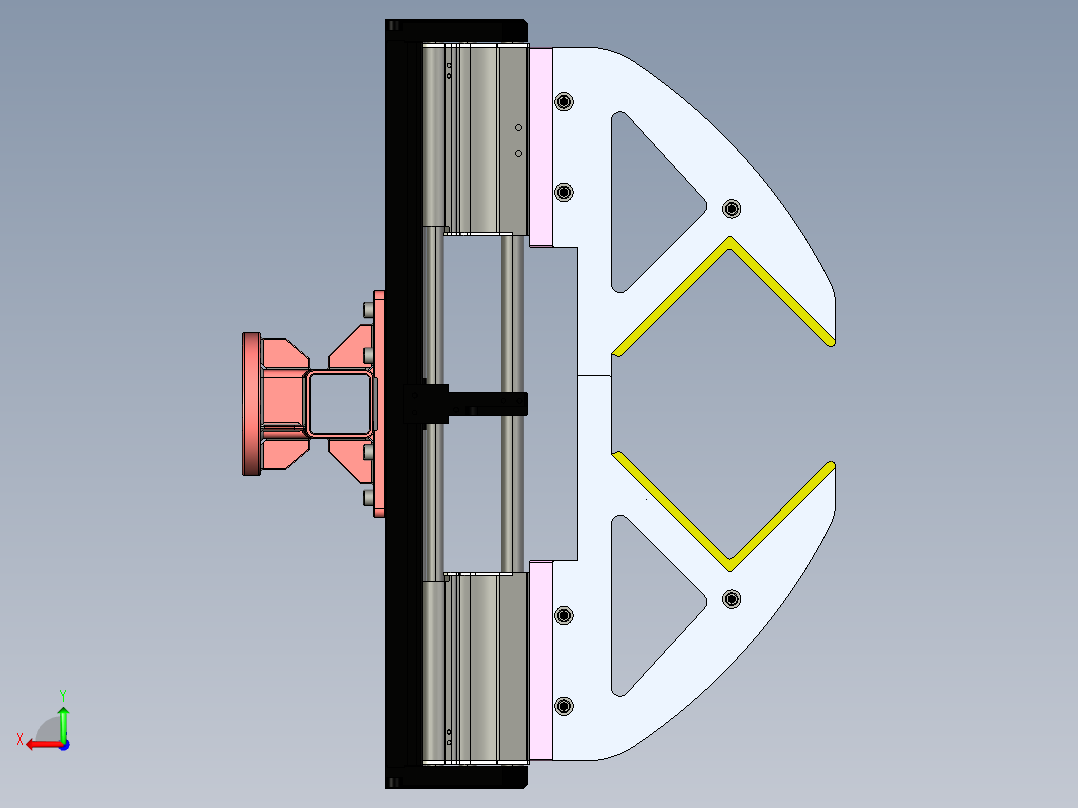 机械臂末端执行器后视图