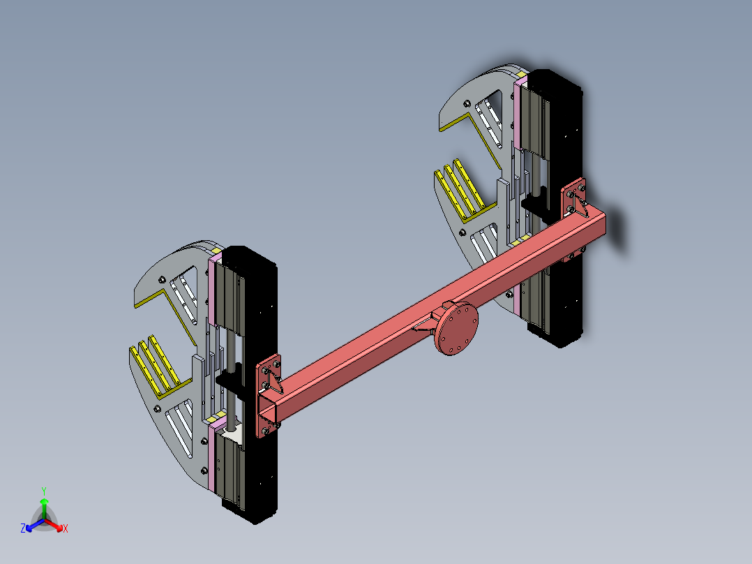 机械臂末端执行器正等轴测图