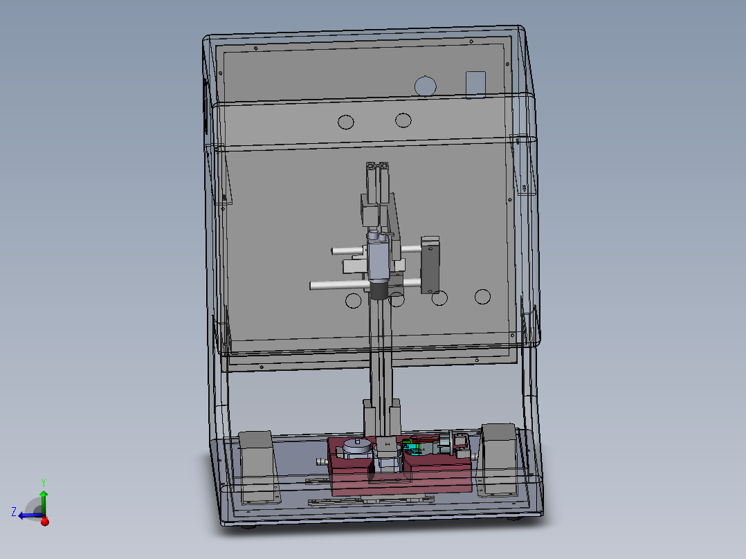 零件防错视觉检测机（sw18可编辑+工程图+BOM）