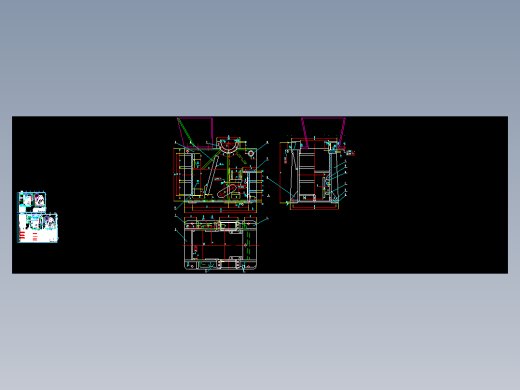 PE250X400颚式破碎机全套图纸