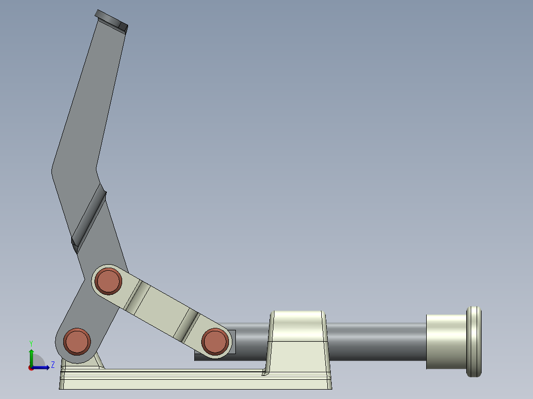 Door Clamp门夹3D数模图纸 Solidworks设计左视图