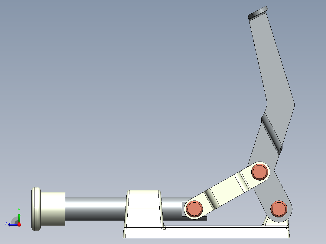 Door Clamp门夹3D数模图纸 Solidworks设计右视图