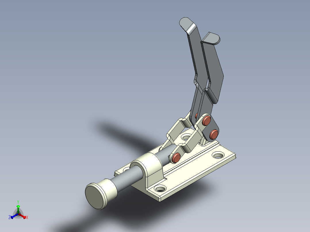 Door Clamp门夹3D数模图纸 Solidworks设计正等轴测图