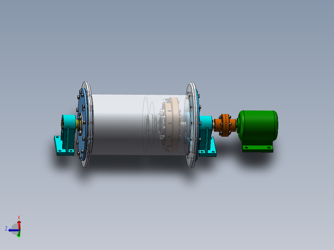 二齿差行星齿轮滚筒减速器设计(150)