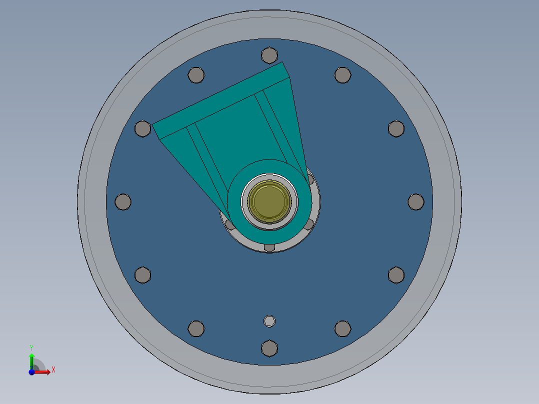 二齿差行星齿轮滚筒减速器设计(150)前视图