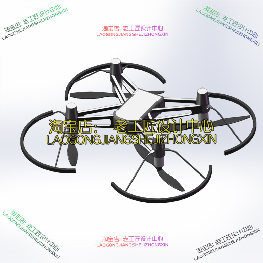 B34-四轴飞行无人机简易原型造型缩略图