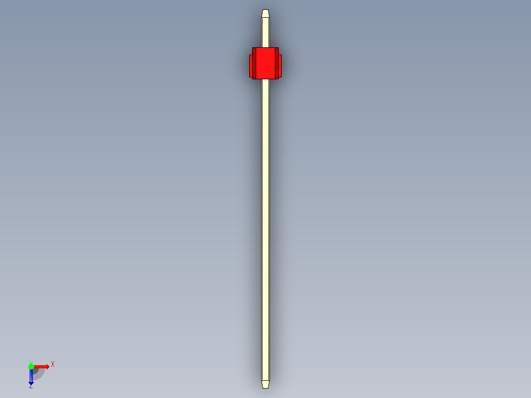 彩色公头100mil（2.54mm）系列-DS1021_red_2x01p_100mil_Type43_rev1.0俯视图