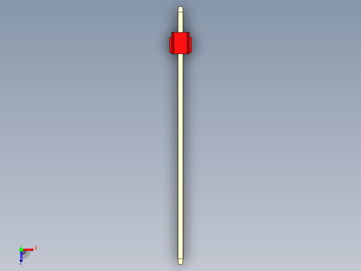 彩色公头100mil（2.54mm）系列-DS1021_red_2x01p_100mil_Type43_rev1.0俯视缩略图