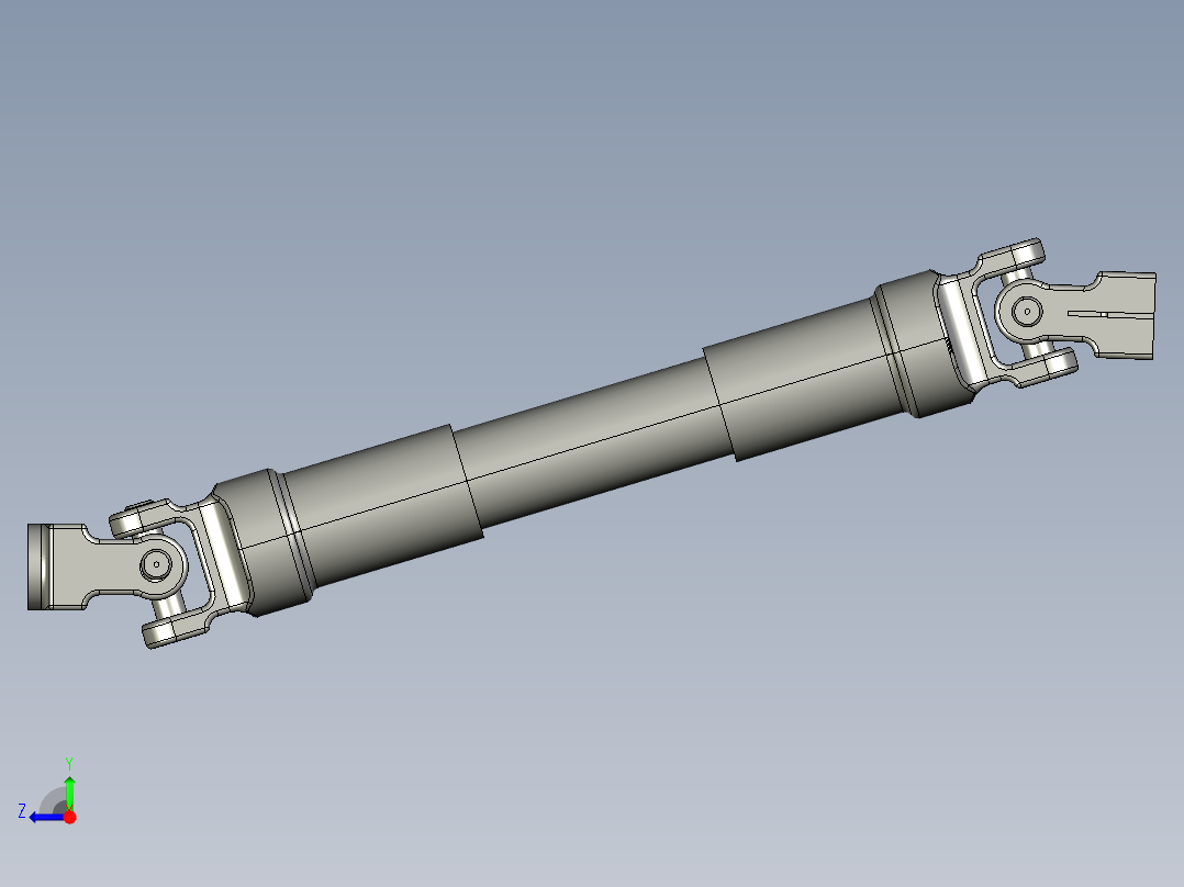 万向节传动装置右视图