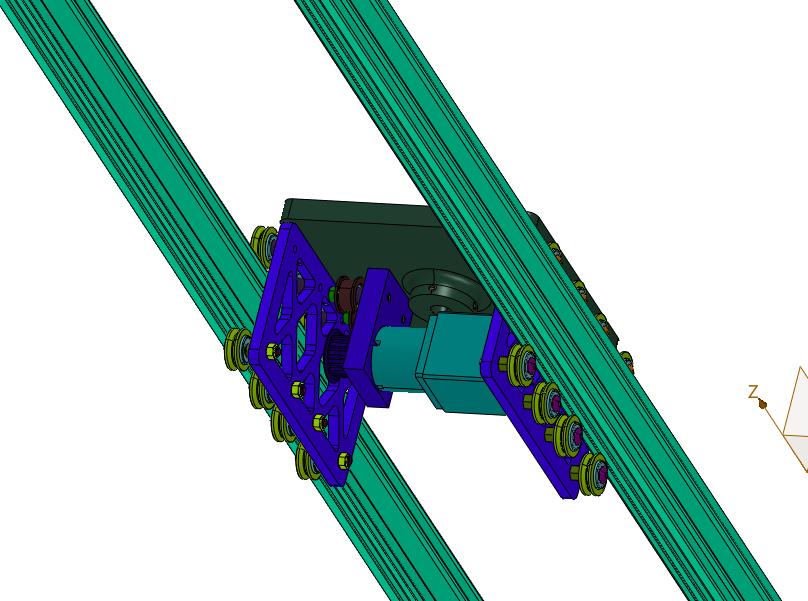 铝型材框架伺服移动机