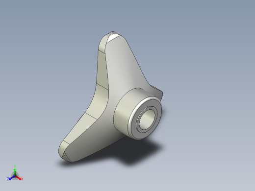 三瓣型把手VB.239-3D多系列多零件图纸模型