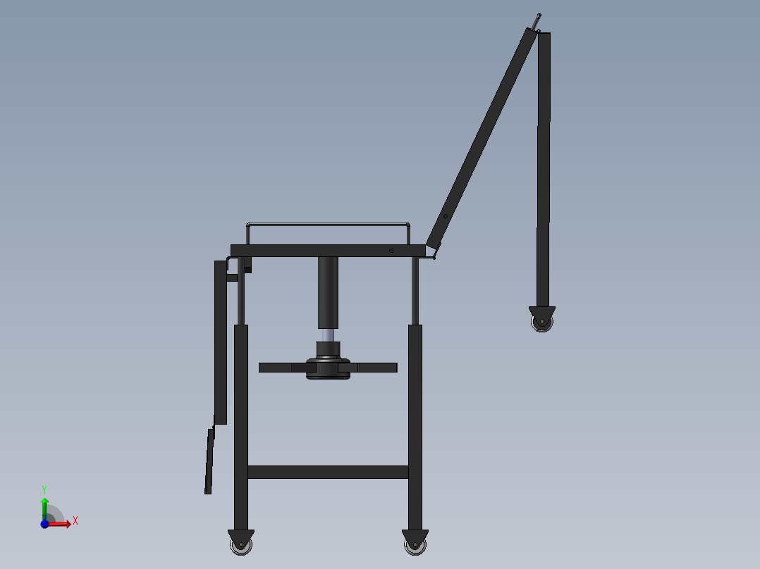 担架椅子前视图