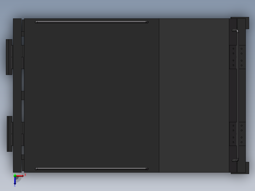 担架椅子俯视图