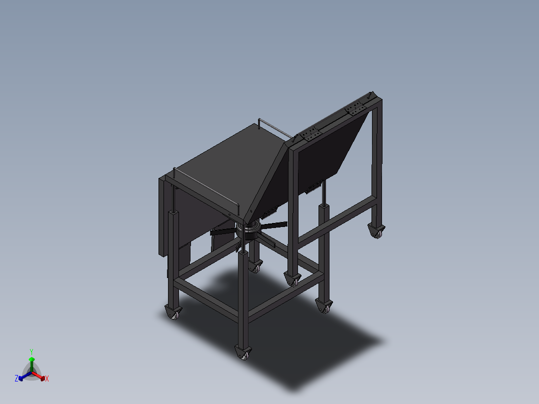 担架椅子正等轴测图