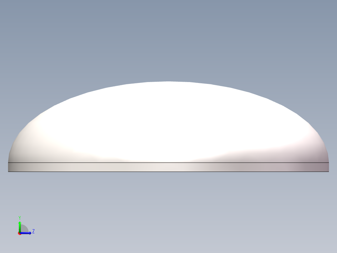 EHA椭圆形封头DN900左视图