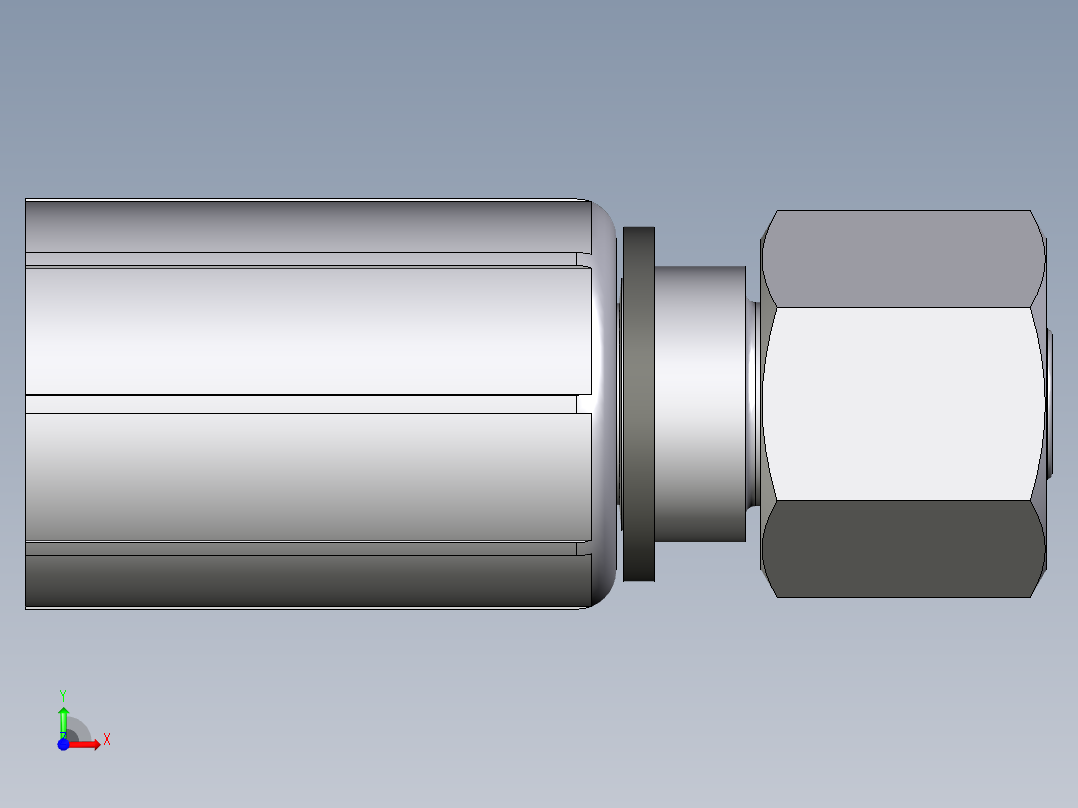 CA43系列-24°轻型直头前视图