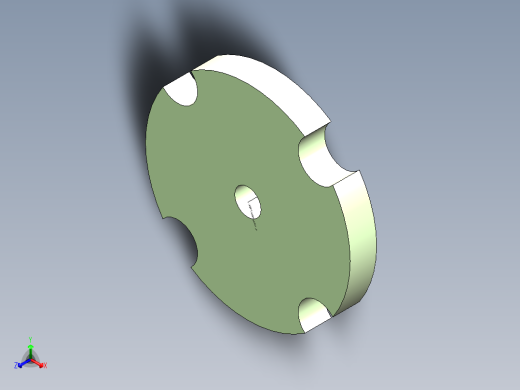 间隙轮工作盘正等轴测缩略图