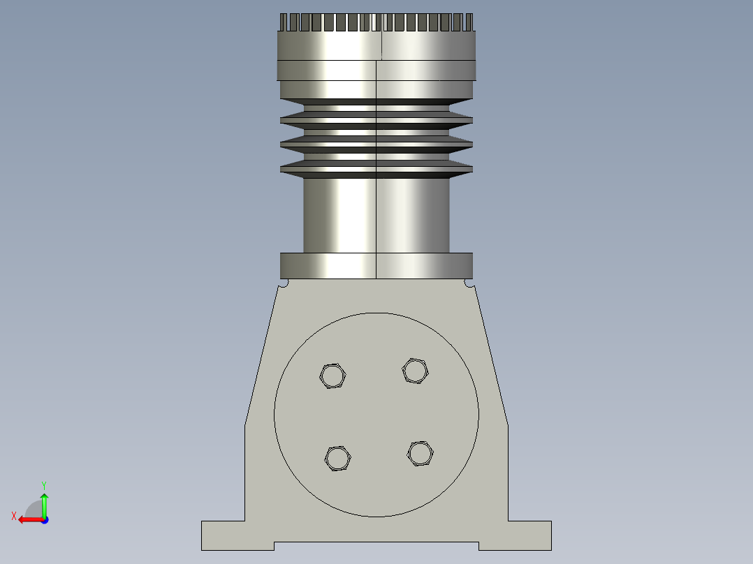 空气压缩机-5--stp后视图