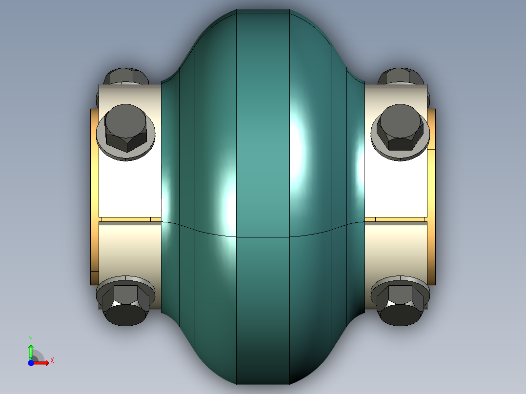 弹性联轴器3前视图