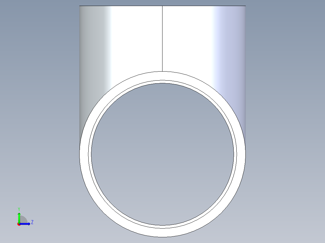 CPVC管件01-Sch80_Tee_SxSxS_9801-100_10in左视图