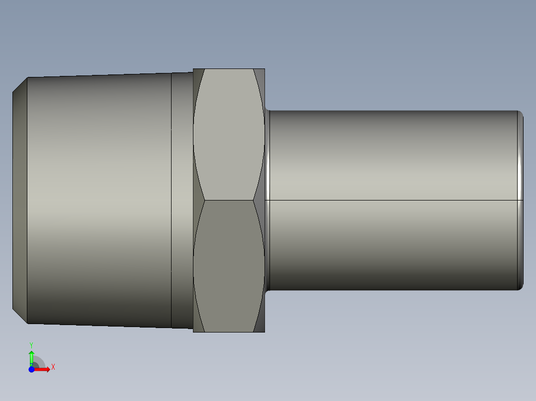 软管与硬管连接用工业通用接头0120_15_21前视图