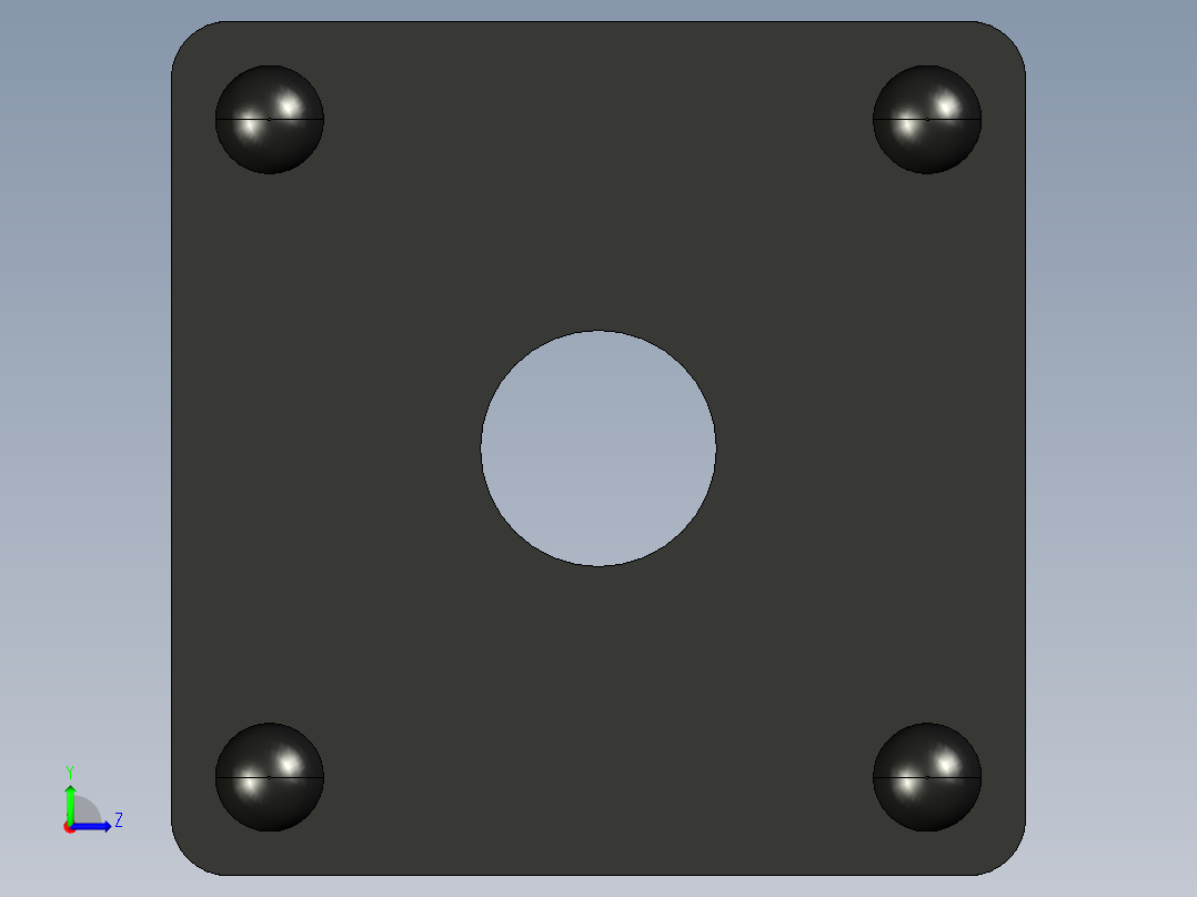 型材-BR 30X30 COVER CAP WITH HOLE KJN503143左视图