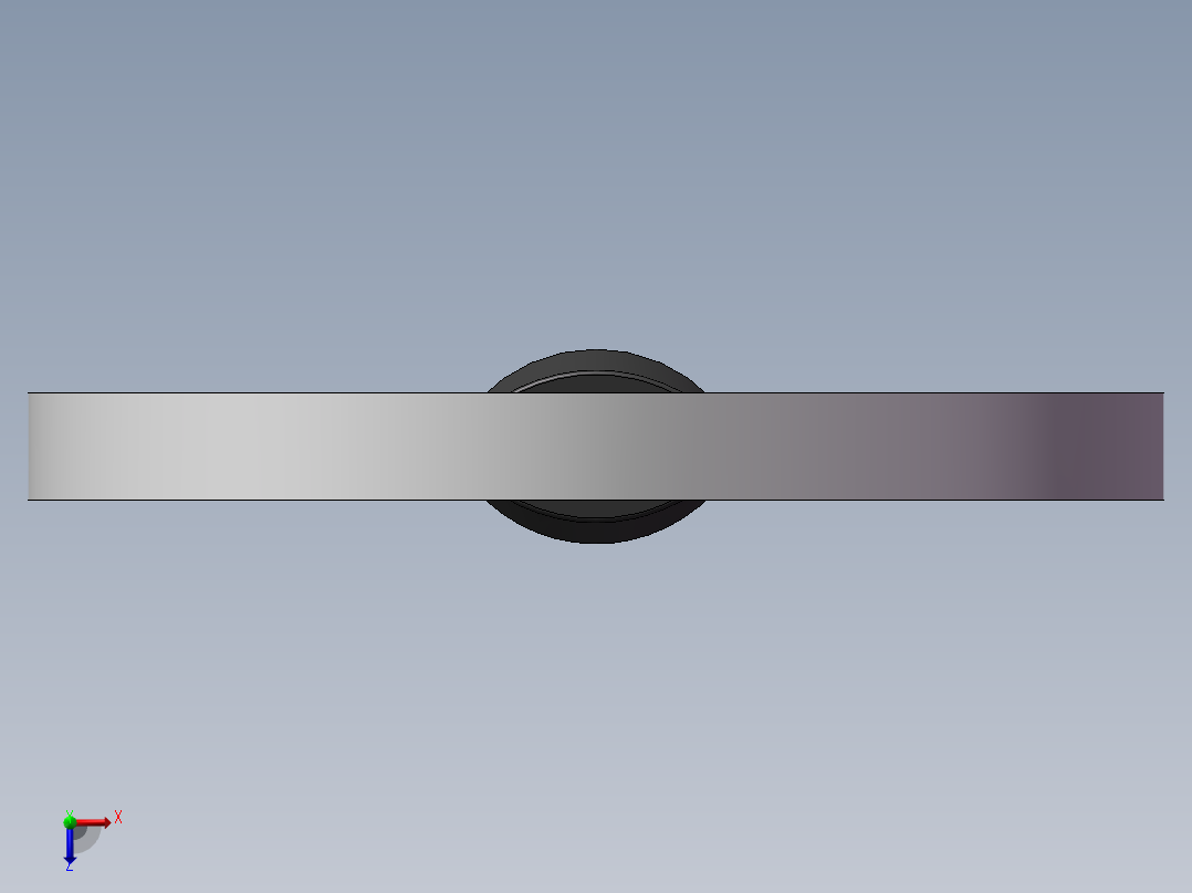 乒乓球拍建模和草图作业 零件建模作业件俯视图