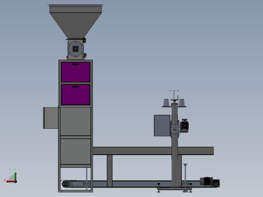 有斗自动定量包装秤后视缩略图