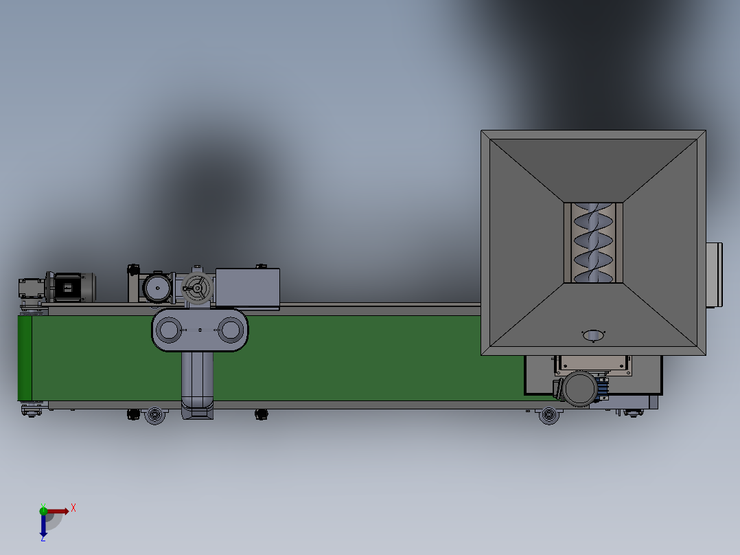 有斗自动定量包装秤721775===200俯视图