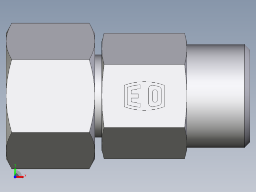 卡套式工业通用硬管接头EO_Distance_piece_adapter_DA12LOMD71前视缩略图