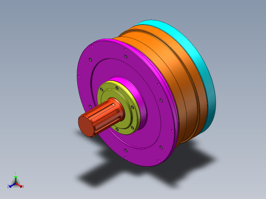内曲线径向柱塞式液压马达模型916531