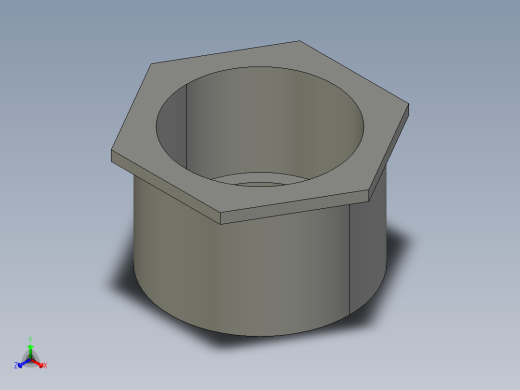 船舶管路系统SeaCor_ReducerBushing_SxSPIG_37J137339_3in x 2.5in正等轴测缩略图
