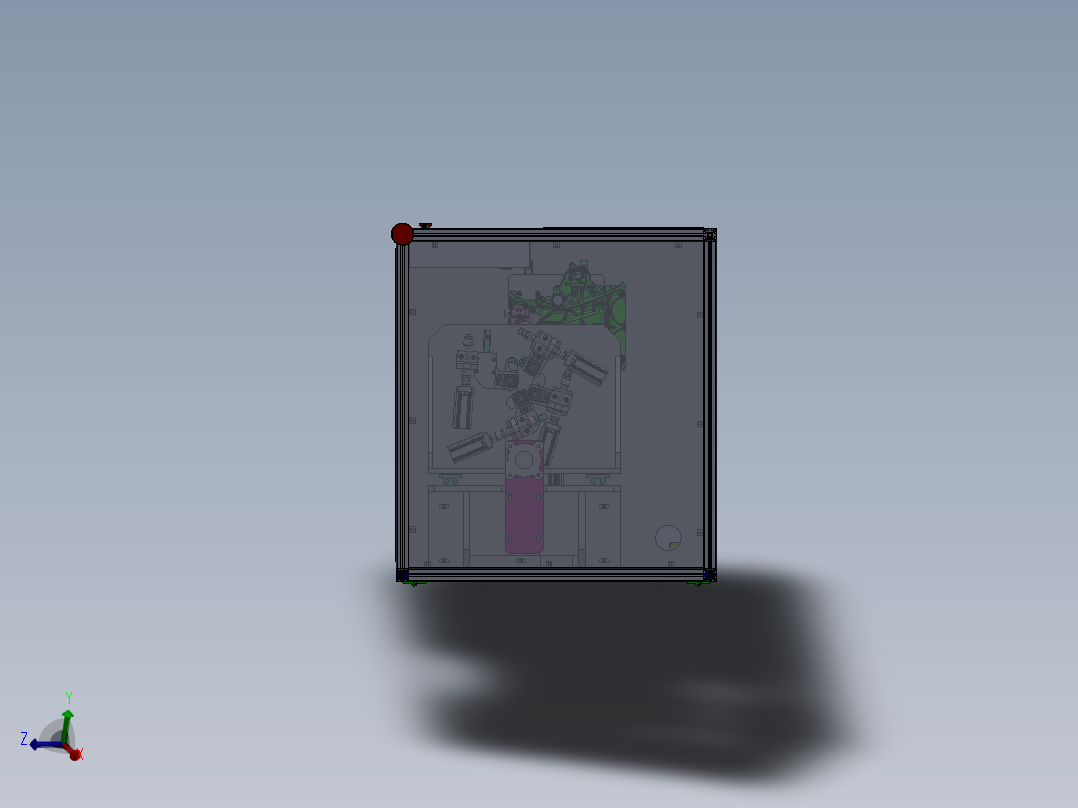 9机油泵体螺栓拧紧机俯视图