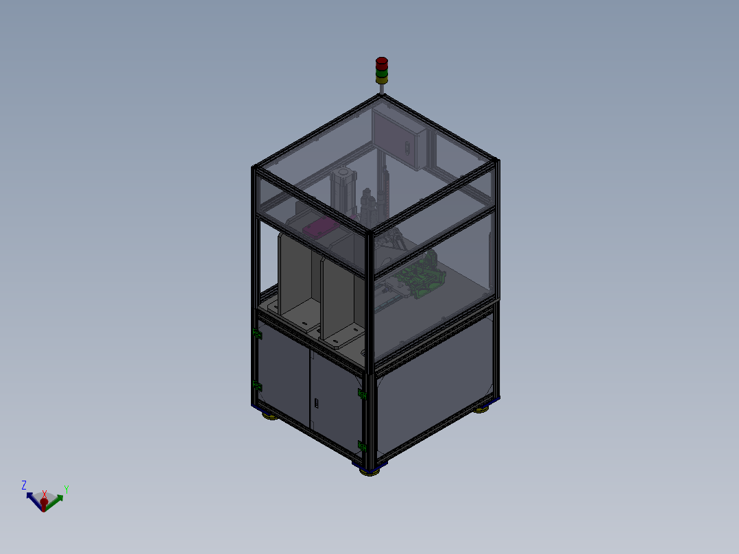9机油泵体螺栓拧紧机正等轴测图