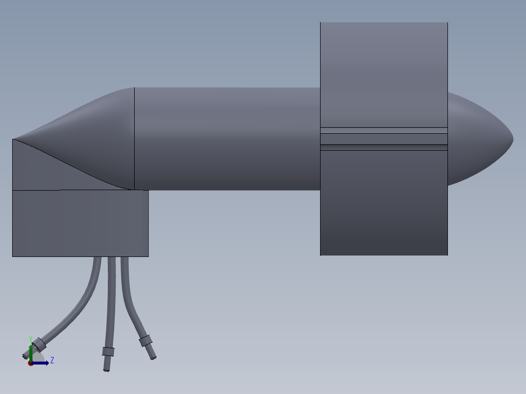 管道风机左视图