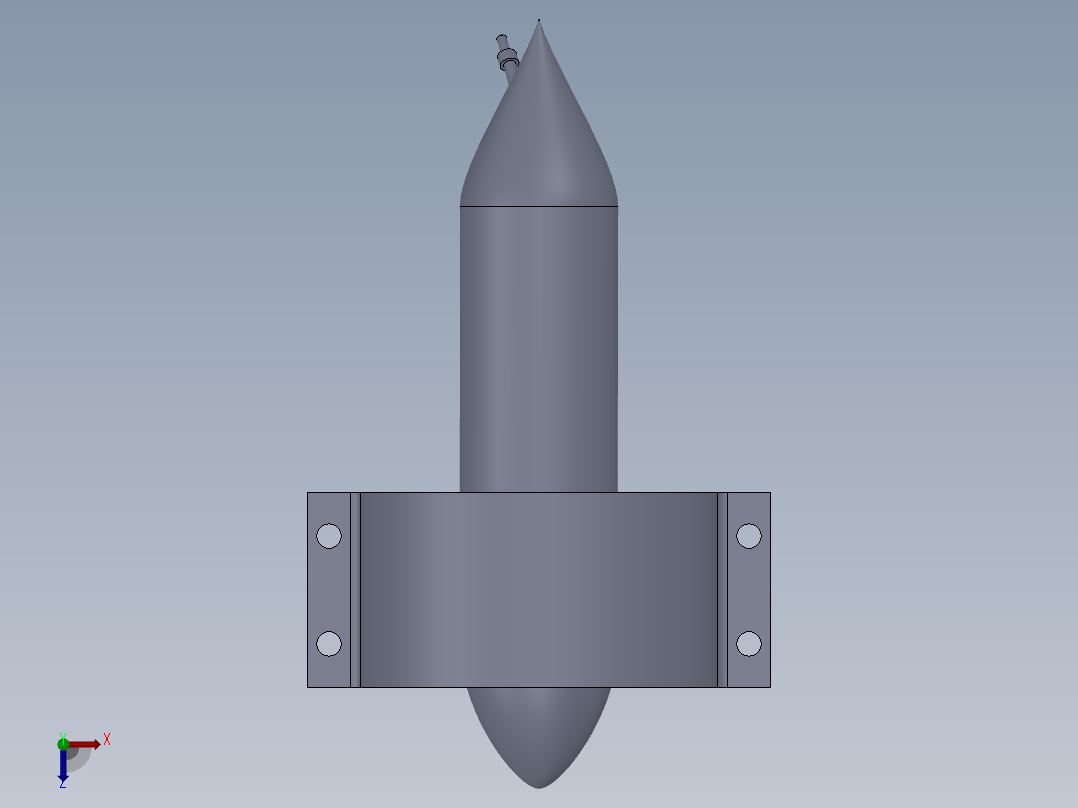 管道风机俯视图