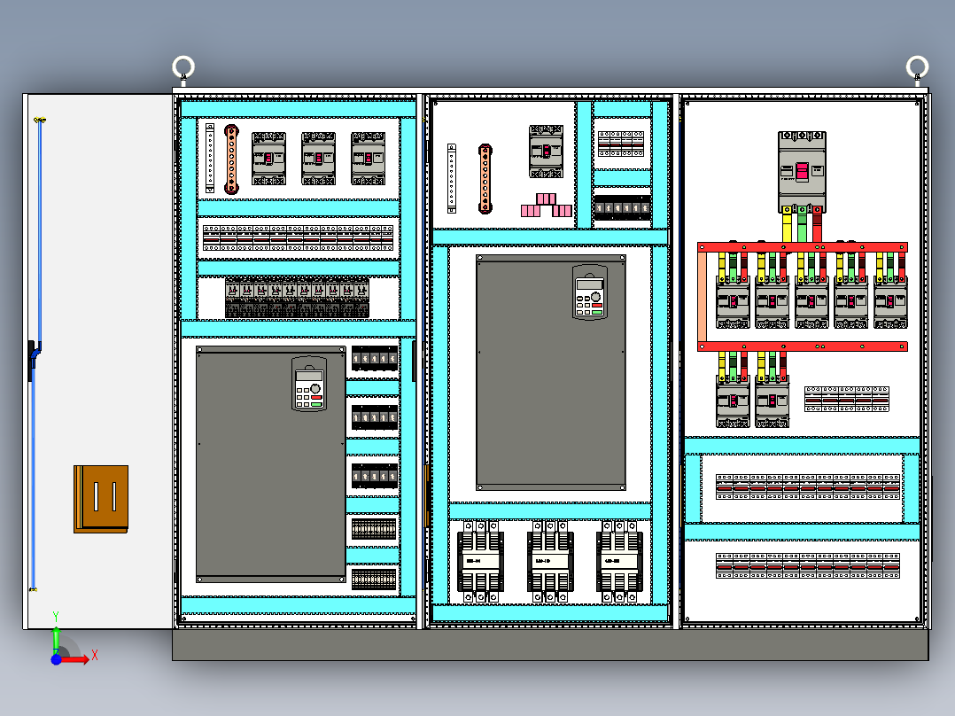 变频器控制柜 63672前视图