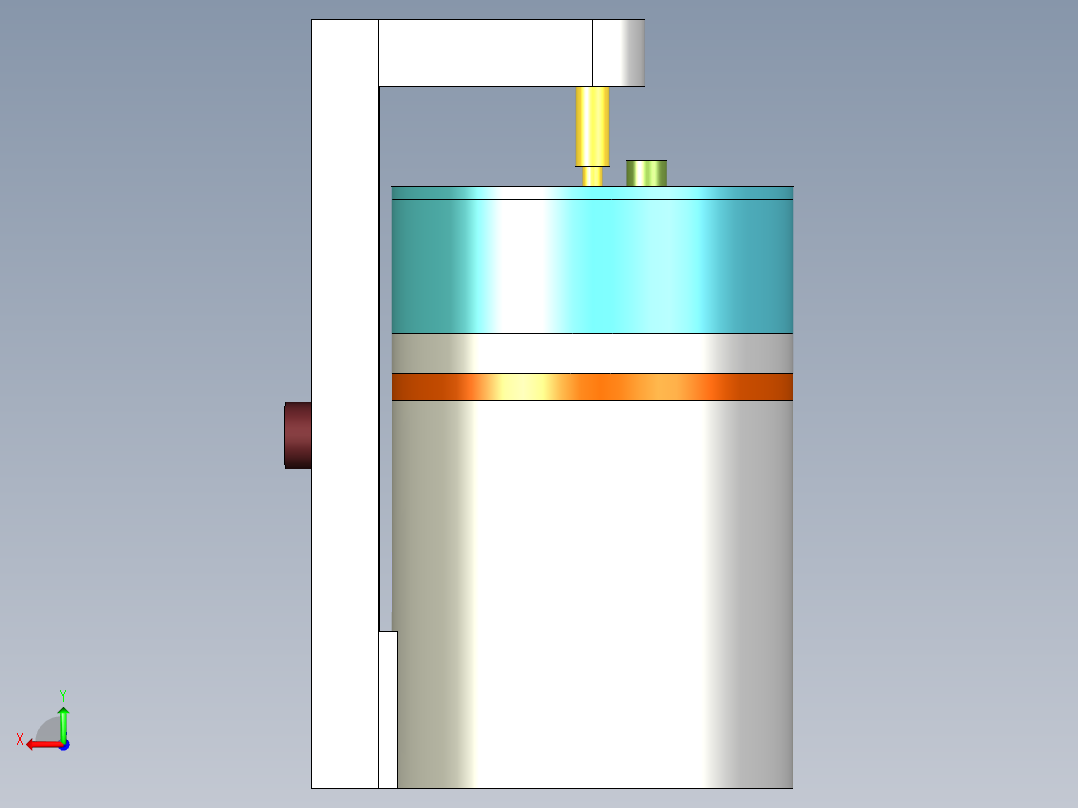 一种儿科科室专用热奶器后视图