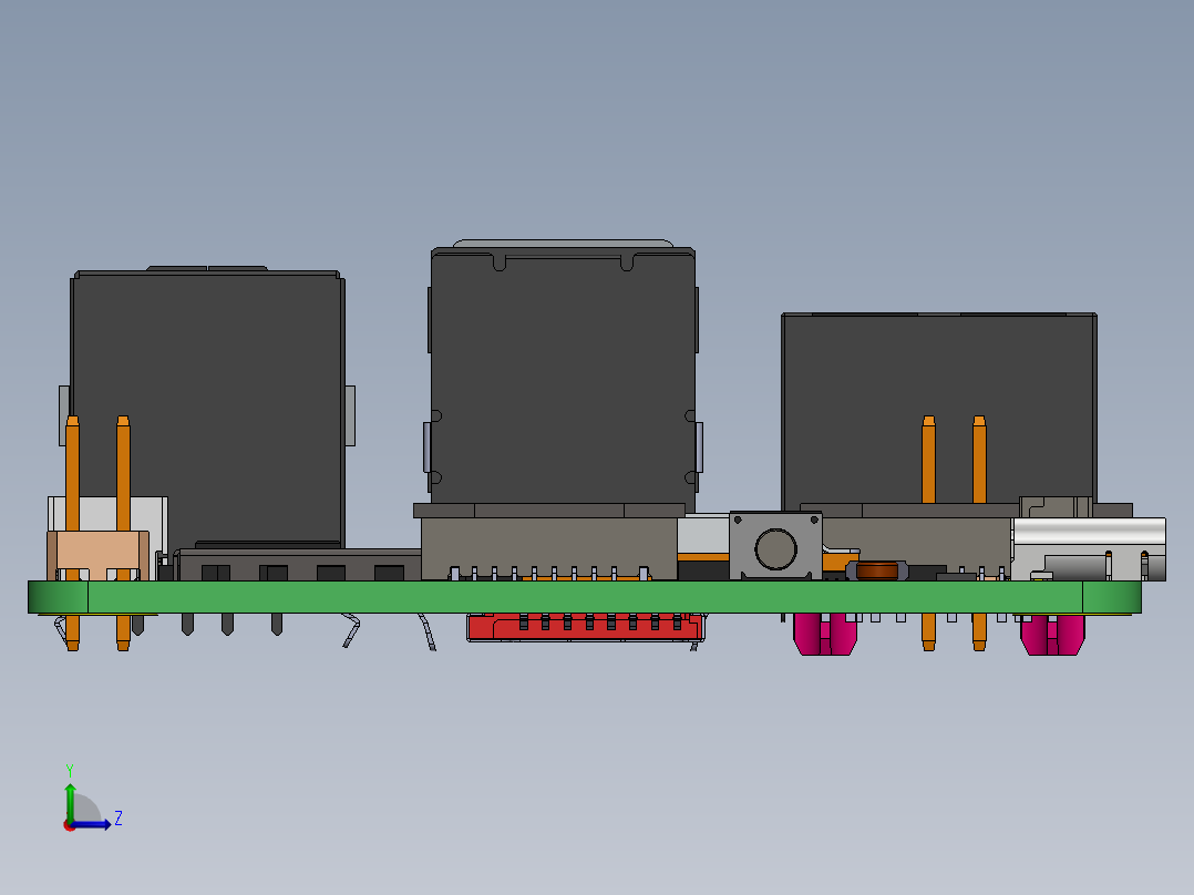 树莓派(13)左视图