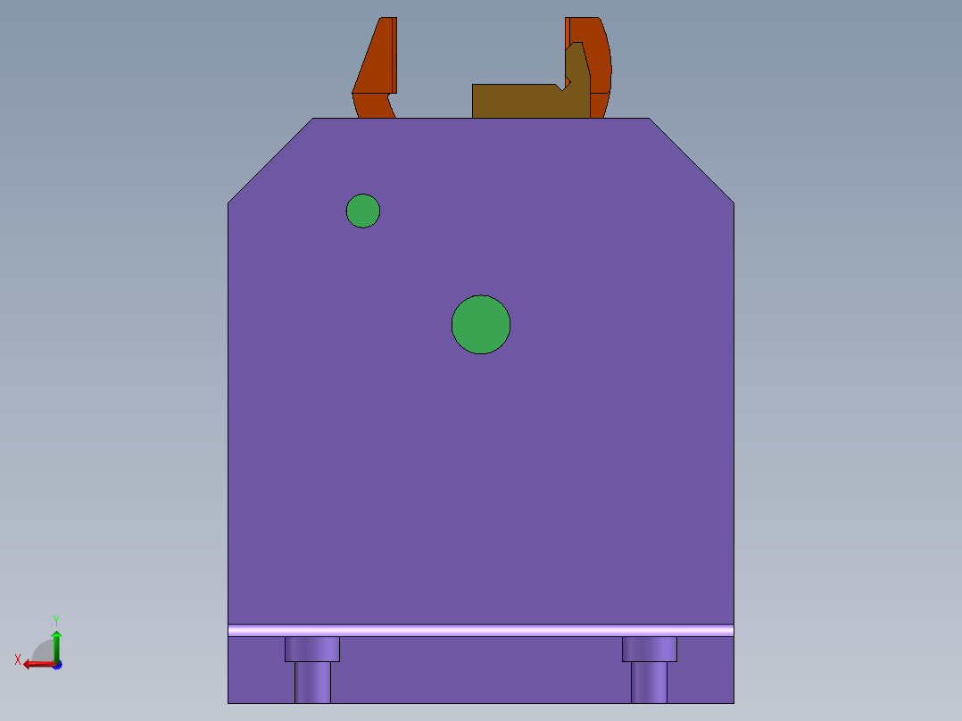 副变速拨叉工艺及铣内侧面夹具设计后视图