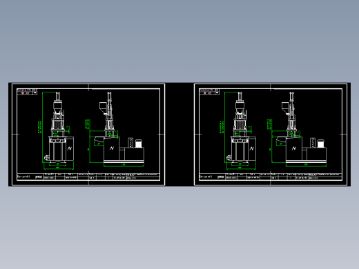 立式注塑机35T标准机的外观尺寸图