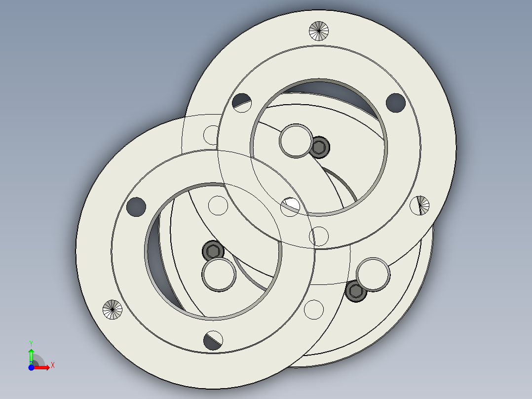 ER-40夹头夹具模型前视图