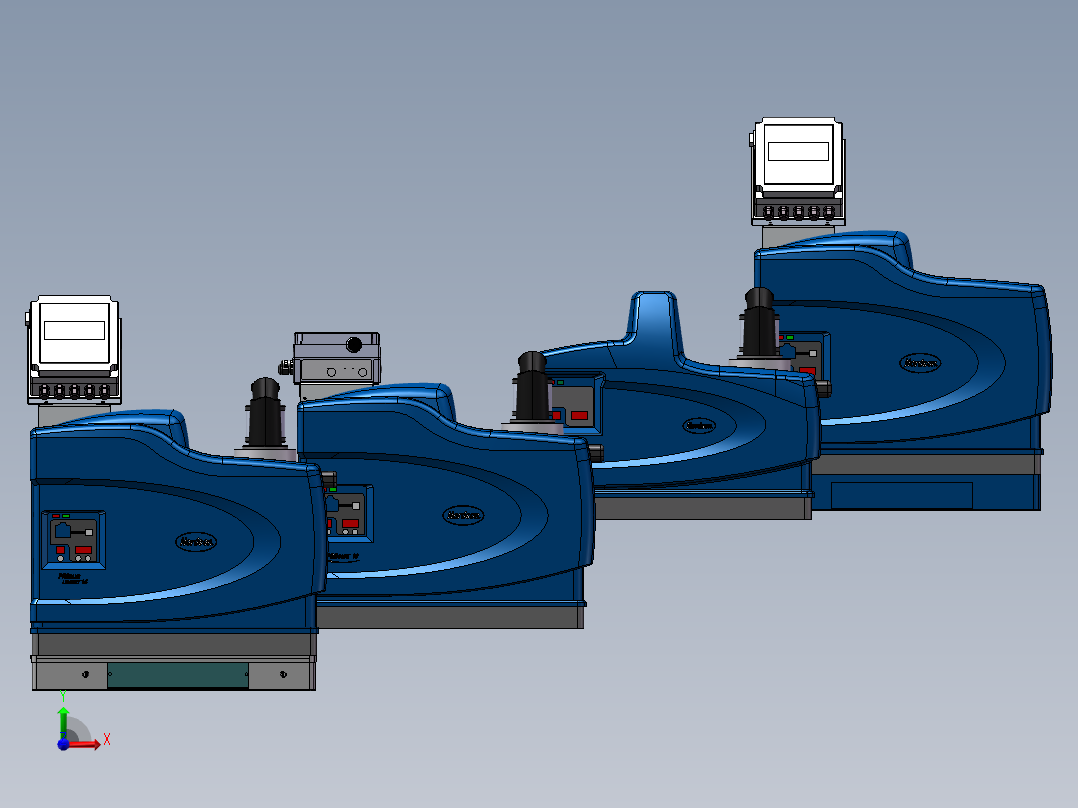 4款一种模块化熔炼机模型前视图