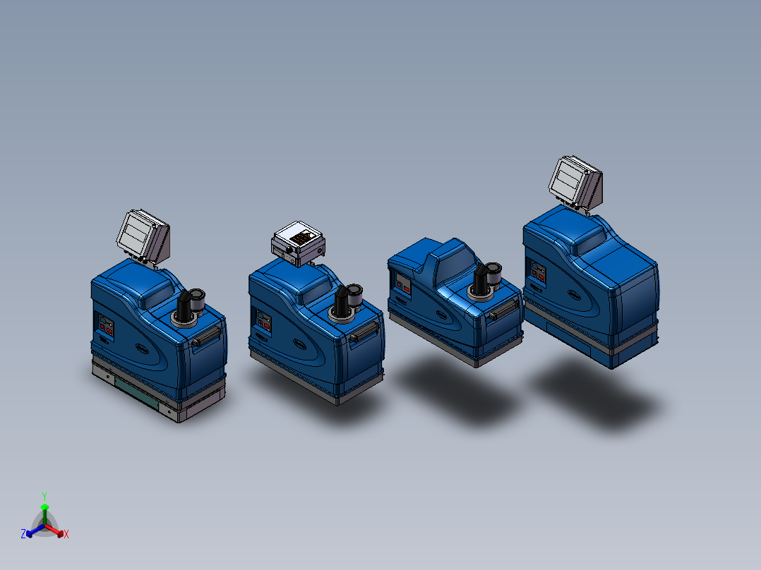 4款一种模块化熔炼机模型正等轴测图
